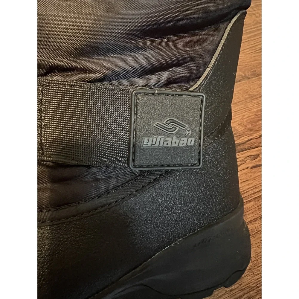 Yislabao Women's Snow/Winter Rubber Boots Size EUR 40 US 7.5-8 Faux Fur Black